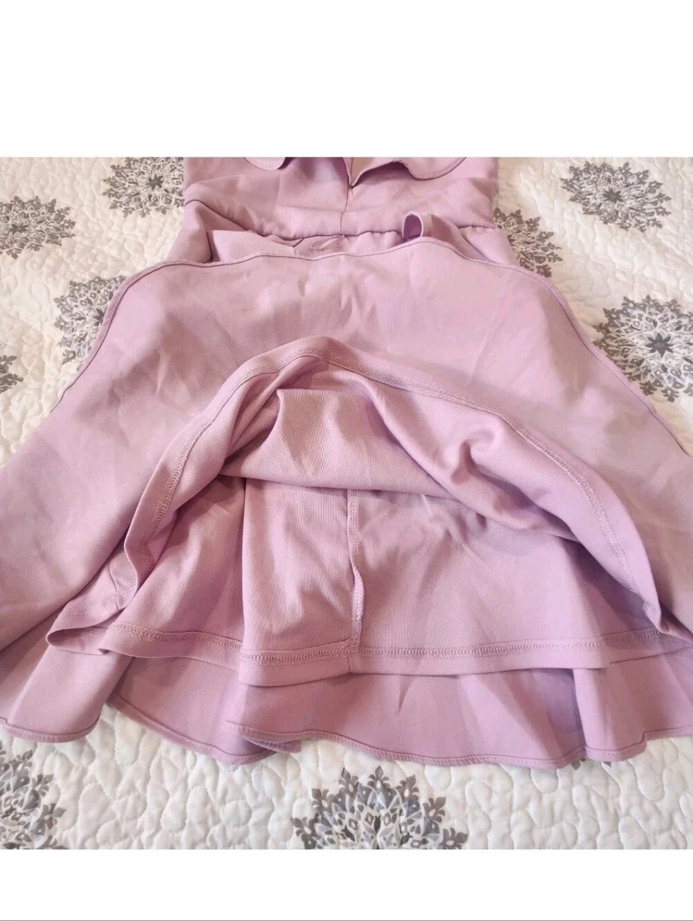 Rare Editions Girls Lilac Ruffle Fit & Flare Special Occasion Dress Size 12